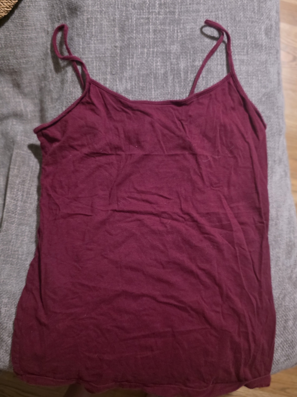 No Boundaries Burgundy Spaghetti Strap Camisole